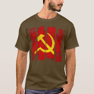 Hammer Sickle sowjetische Gewerkschaft Kommunismus T-Shirt
