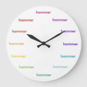 Hammer-Stempeluhr Große Wanduhr
