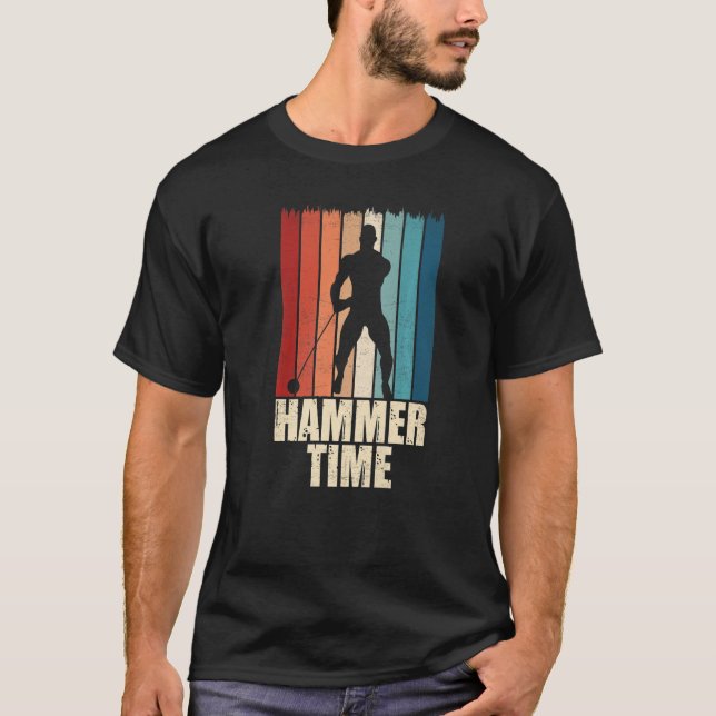 Hammer Time Throw Throw Track Field App T-Shirt (Vorderseite)