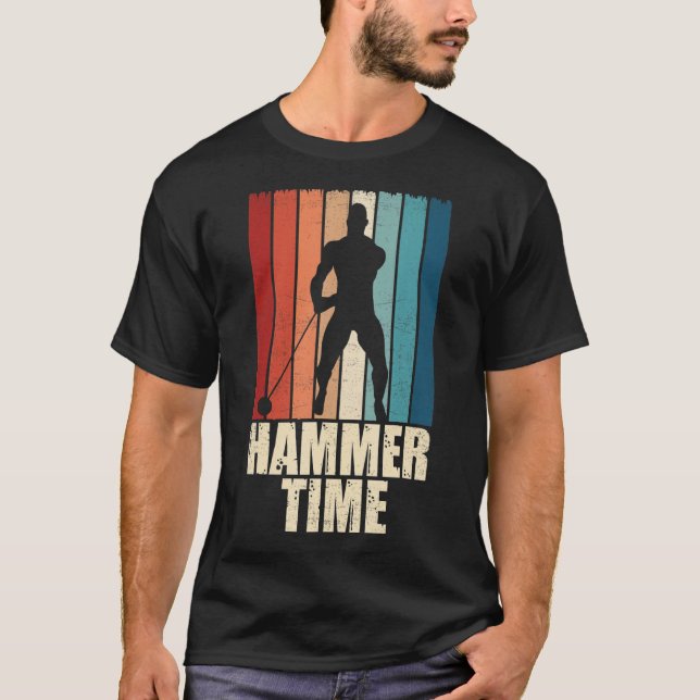 Hammer Time Throw Throw Track Field App T-Shirt (Vorderseite)