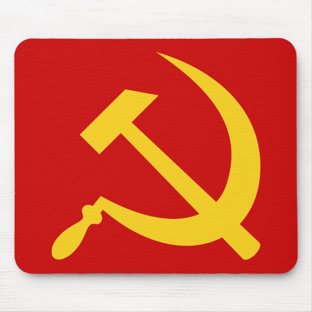 Hammer u. Sichel (gelbes) mousepad (Vorne)