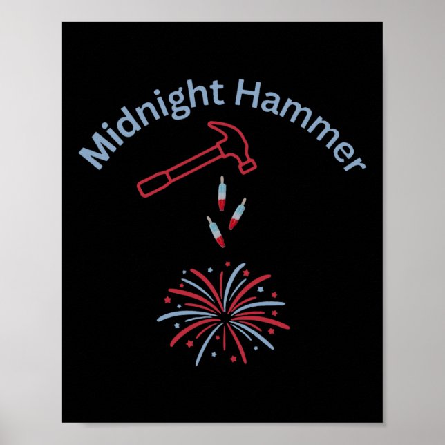 Hammer und Feuerwerk Operation Mitternachtshammer  Poster (Vorne)