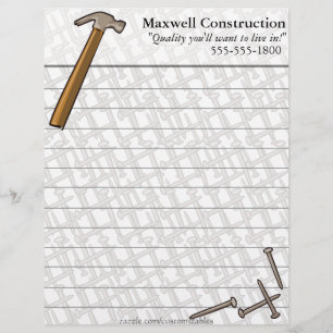 Hammer und Nägel Letterhead