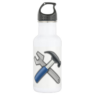 Hammer und Schraubenschlüssel Edelstahlflasche