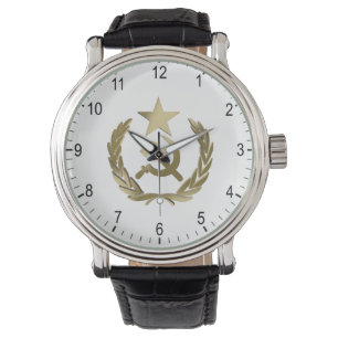 Hammer und Sichel Armbanduhr