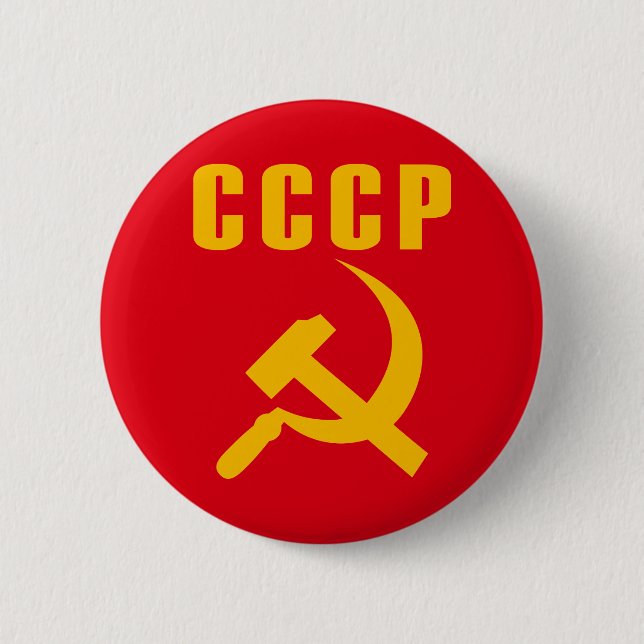 Hammer und Sichel cccp UDSSR Button (Vorderseite)