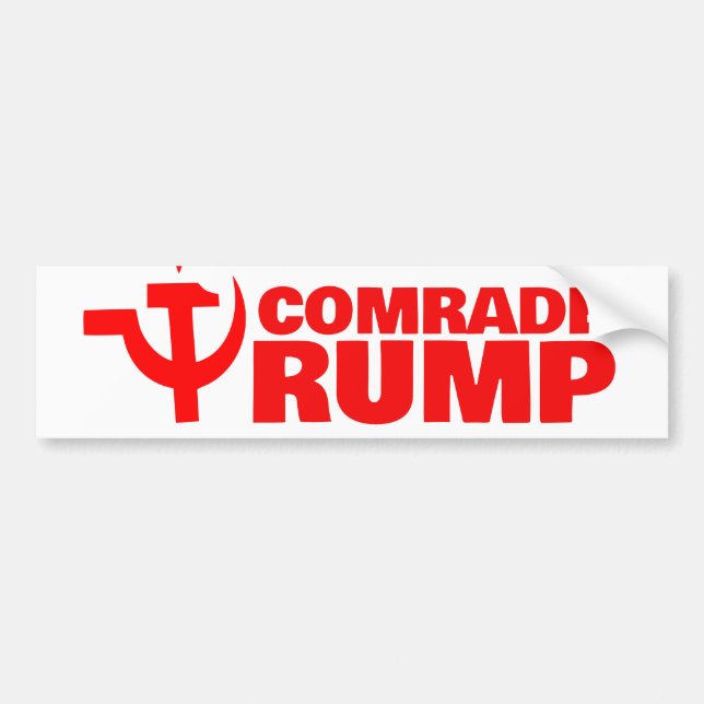 Hammer und Sichel "Donald Trump" Autoaufkleber (Vorne)