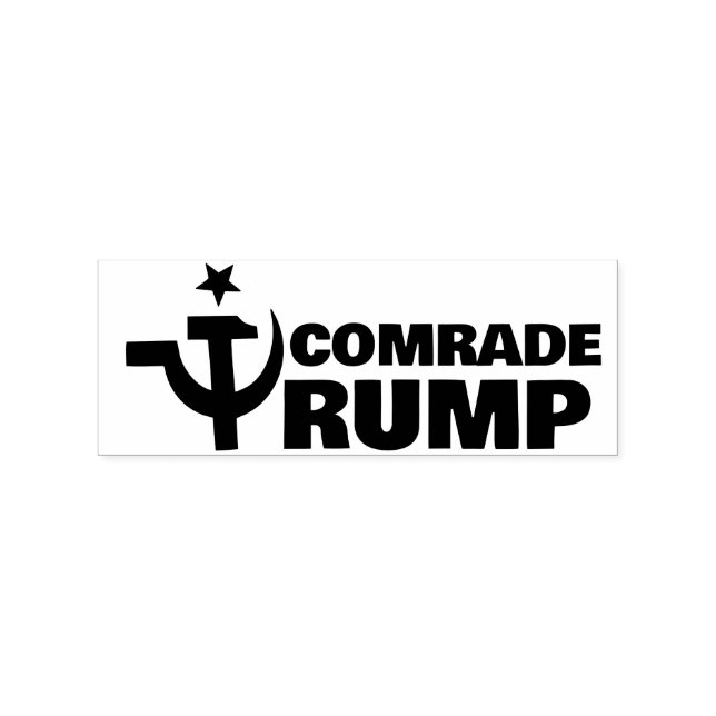 Hammer und Sichel "Donald Trump" Gummistempel (Prägung)
