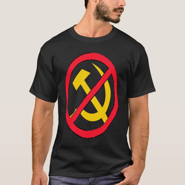 Hammer und Sichel sagen nein zum Kommunismus und S T-Shirt (Vorderseite)