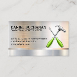Hammer Wrench Logo   Metallgewerbe Visitenkarte