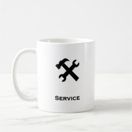 Hammer Wrench Service schwarz Kaffeetasse