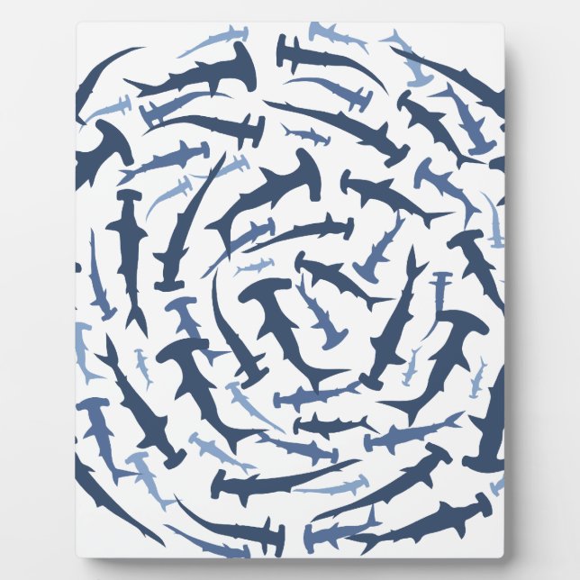 Hammerhai Fotoplatte (Vorderseite)