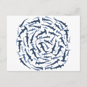 Hammerhai Postkarte