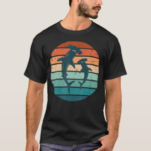 Hammerhai Yin Yang Retro Schnorchler T-Shirt