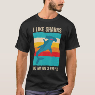 Hammerhaie für Kinder Männer Tierhaie T-Shirt