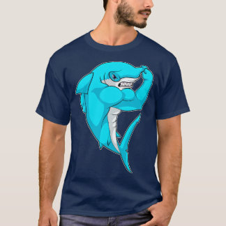 Hammerhead als Bodybuilder an der Bodybuilding T-Shirt