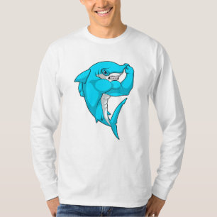 Hammerhead-Hai als Bodybuilder in der Bodybuilding T-Shirt
