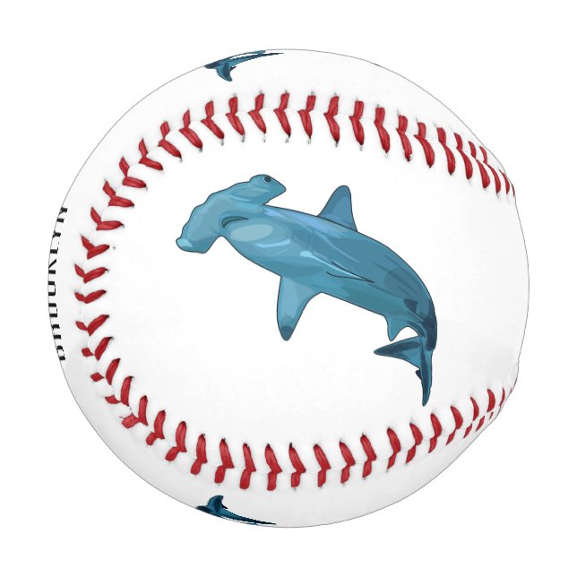 Hammerhead-Hai-Cartoon Baseball (Vorderseite Links)