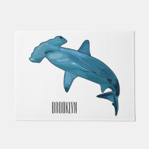 Hammerhead-Hai-Cartoon Fußmatte