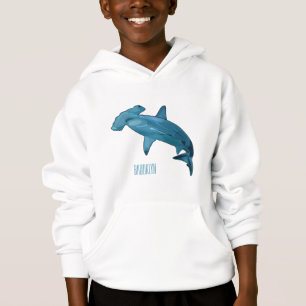 Hammerhead-Hai-Cartoon Hoodie