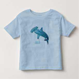 Hammerhead-Hai-Cartoon Kleinkind T-shirt
