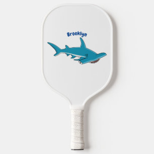 Hammerhead-Hai-Cartoon Pickleball Schläger