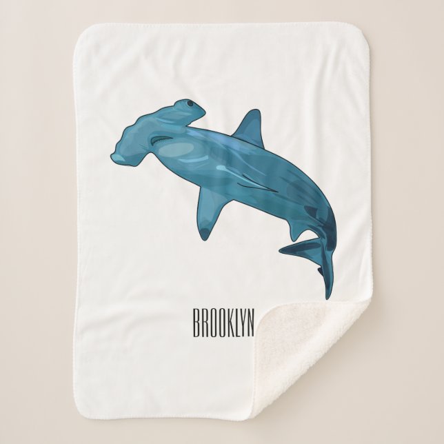 Hammerhead-Hai-Cartoon Sherpadecke (Vorderseite)