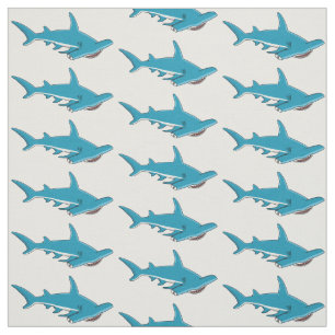 Hammerhead-Hai-Cartoon Stoff