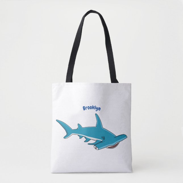 Hammerhead-Hai-Cartoon Tasche (Vorderseite)