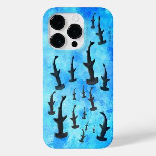 Hammerhead-Haifischschule in der Silhouette Case-Mate iPhone 14 Pro Hülle