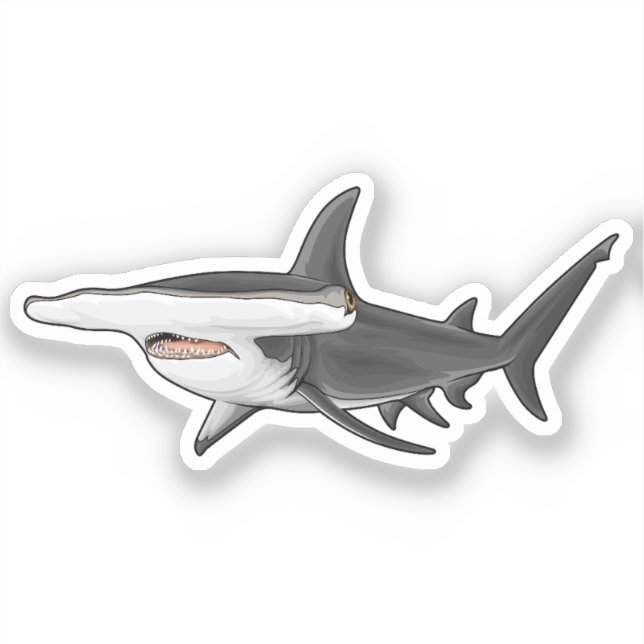 Hammerhead Shark Aufkleber (Vorderseite)