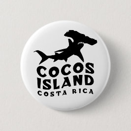 Hammerhead Shark Cocos Island Button