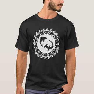 Hammerhead Shark Dolphin Tribal Samoa Polynesien T-Shirt