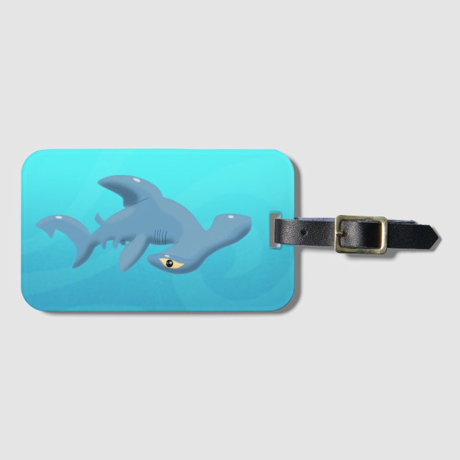 Hammerhead Shark Gepäckanhänger (Vorderseite (Horizontal))