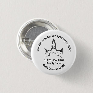 Hammerhead Shark Lost Family Zuhause-Adresse Button
