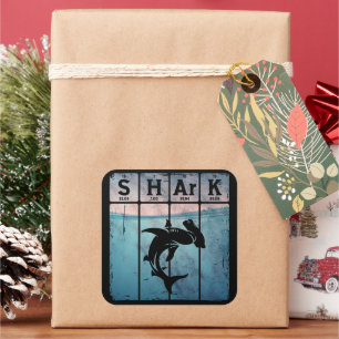 Hammerhead Shark Periodic Table Elements Chemie Quadratischer Aufkleber