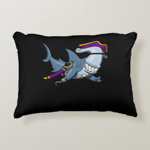 Hammerhead Shark Pirate Ocean Dekokissen