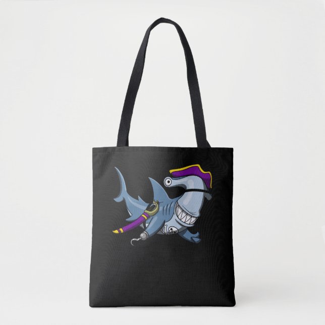 Hammerhead Shark Pirate Ocean Tasche (Vorderseite)