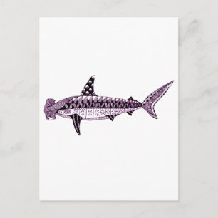 Hammerhead Shark Postkarte