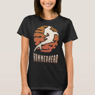 Hammerhead Shark Vintag Retro Classic Animal Suns T-Shirt