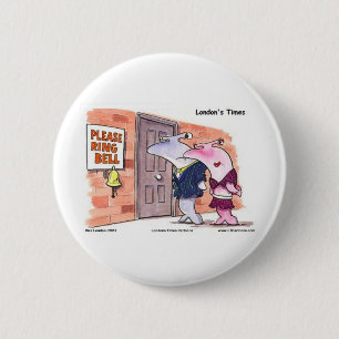 Hammerhead Sharks @ Door Funny Gifts T-Shirts etc. Button