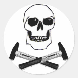 Hammerkopf Runder Aufkleber