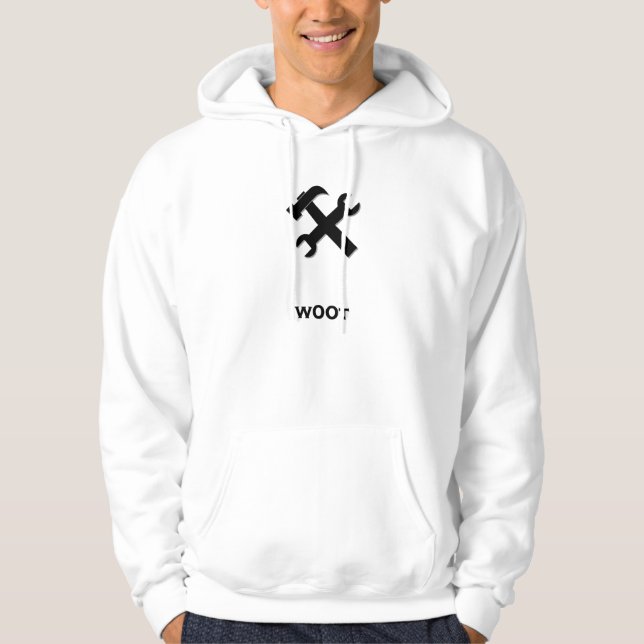 Hammerschlüssel mit 00t schwarz hoodie (Vorderseite)