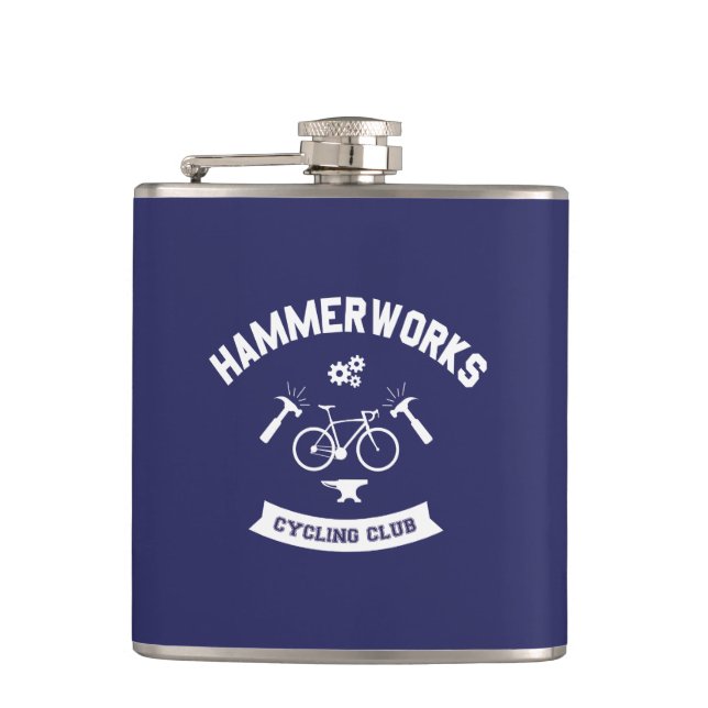 Hammerworks Cycling Club Flachmann (Vorderseite)