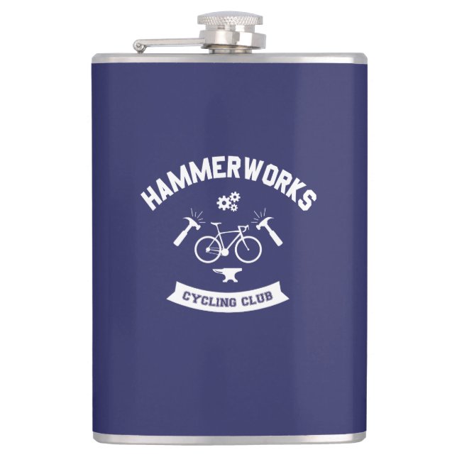 Hammerworks Cycling Club Flachmann (Vorderseite)