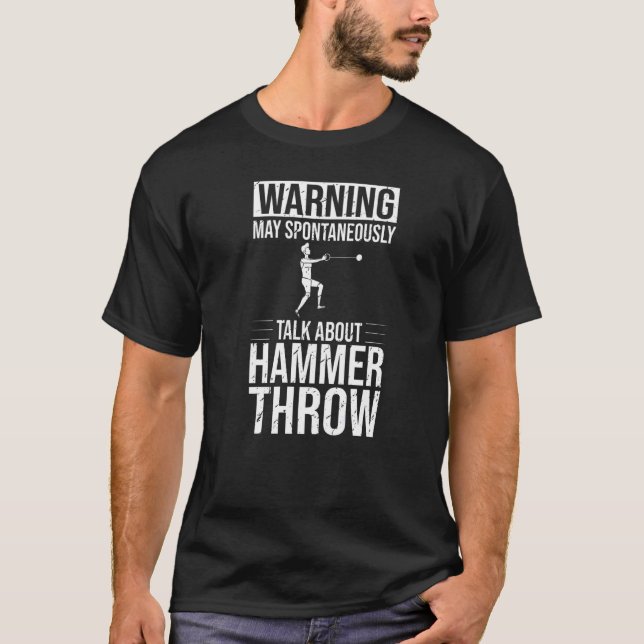 Hammerwurfbahn und Feldballenzubehör T-Shirt (Vorderseite)