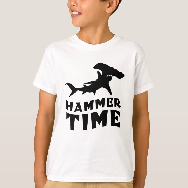 Hammerzeit | Design für Hammerhead Shark Liebhaber T-Shirt (Vorderseite)