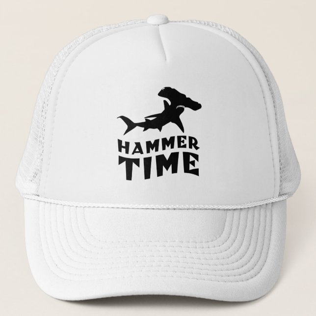 Hammerzeit | Design für Hammerhead Shark Liebhaber Truckerkappe (Vorderseite)