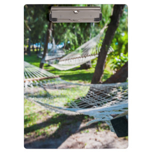 Hammock am Strand, Fiji Klemmbrett