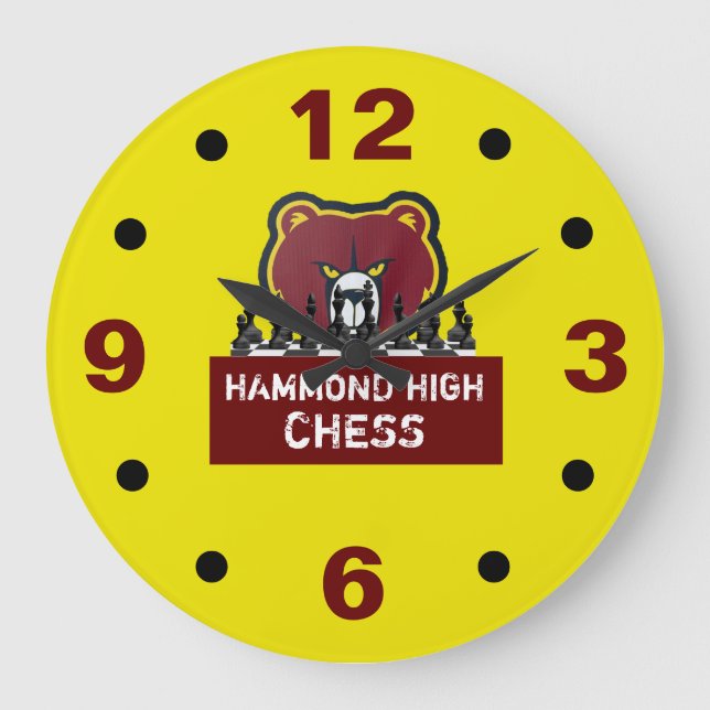 HAMMOND HAUT ÉCHECS Horloge murale (Recto)